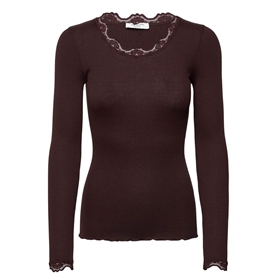 Rosemunde RWBabette Regular Lace T-shirt, Mole